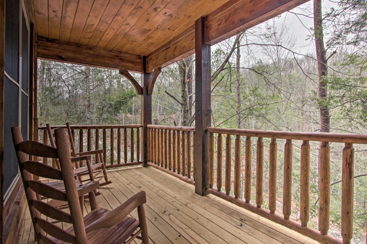 Luxe Cabin With Home Theater Less Than 2 Miles To Gatlinburg Exterior foto